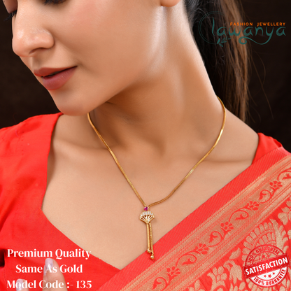 18-Inch Everyday Wear Pendant Chain – Gold Finish 135