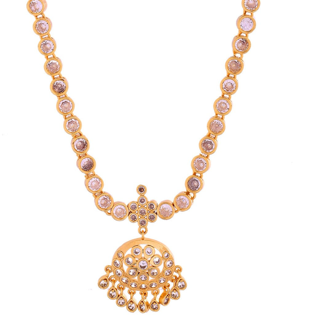 White Stone Necklace Diamond Model - Premium Quality 930