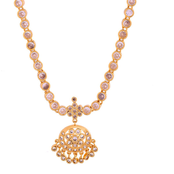 White Stone Necklace Diamond Model - Premium Quality 930