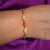 Royal Pink Stone Bracelet – Delicate Luxury Fashion Jewelry sku 1123