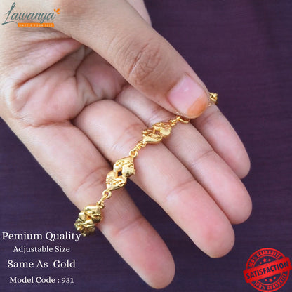 Shine with Love: Heart-Shaped Gold-Plated Bracelets for Every Occasion!