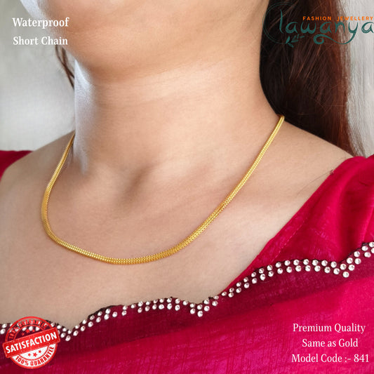 Royal 18-Inch High-polished Gold-Plated Chain – Lightweight Elegance for Everyday Glam