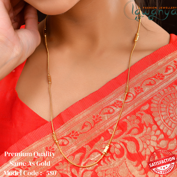 24 Inches Gold Plated Chain - Same As Gold 580