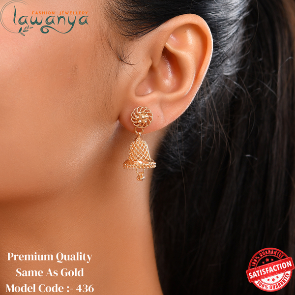 Gold Plated Jumka - Same like Gold 436