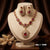 Ruby Luxe Glam Necklace & Earring Set – Gold-Plated | SKU 1266