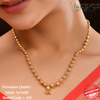 Radiance Gold-Plated Beaded Chain | Lightweight & Tarnish-Resistant 451