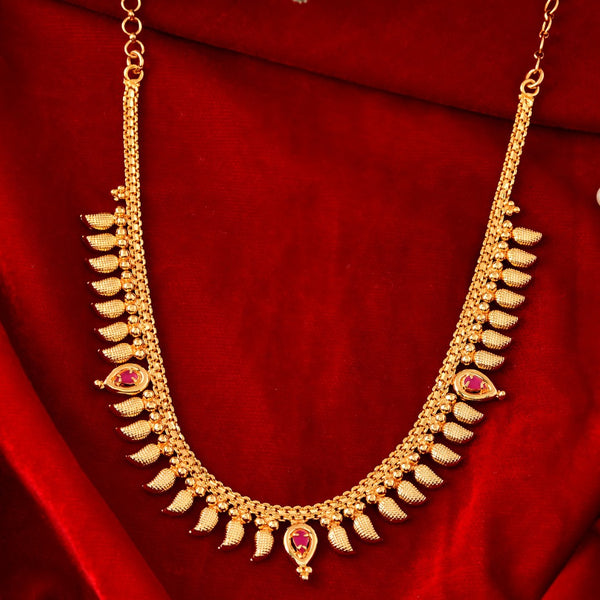 Elegant Gold-Plated Necklace Same as Real Gold