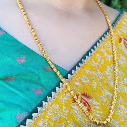 Rose chain 24 Inches - One gram micro gold plated