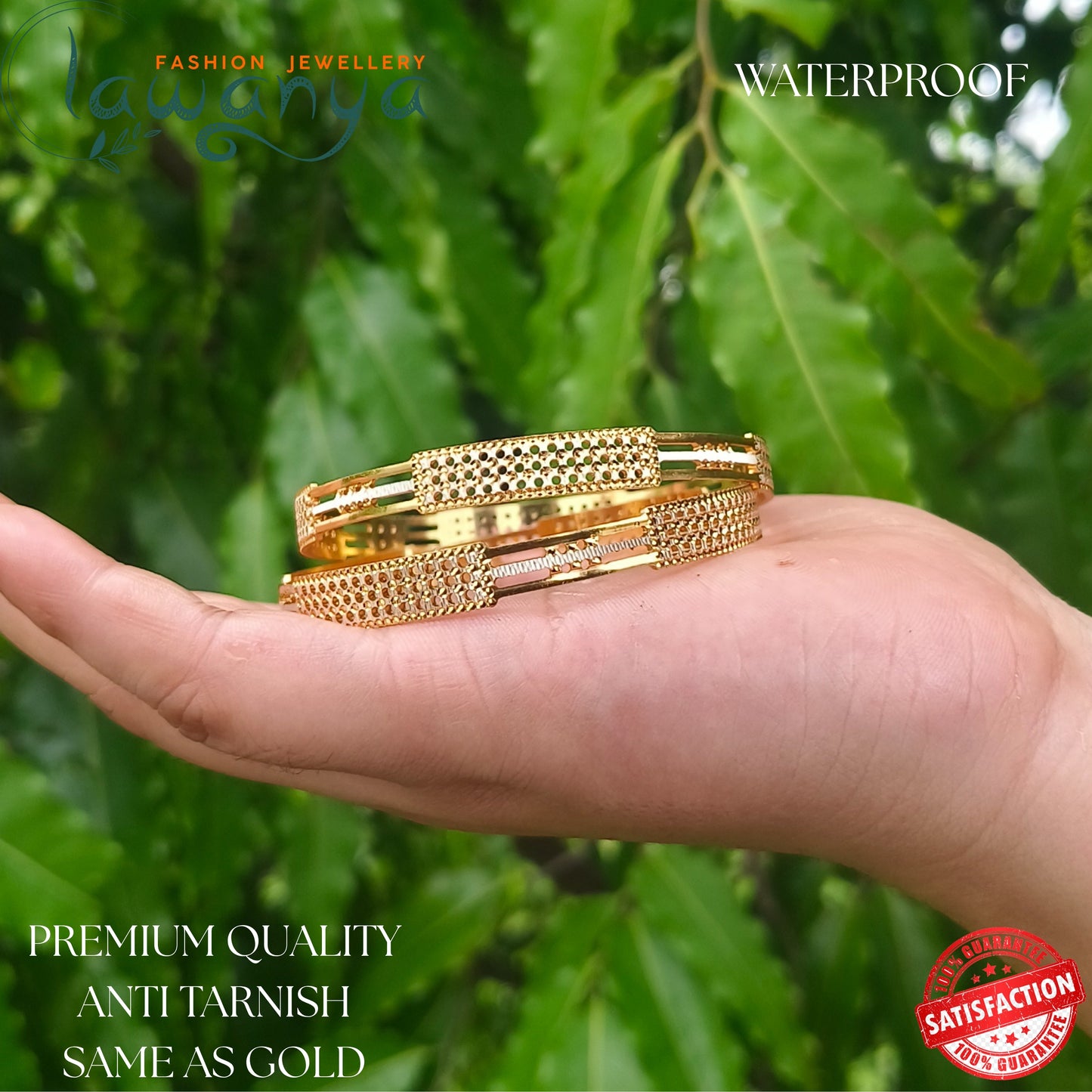 Royal Look Designer Bangles – Sweatproof & Durable