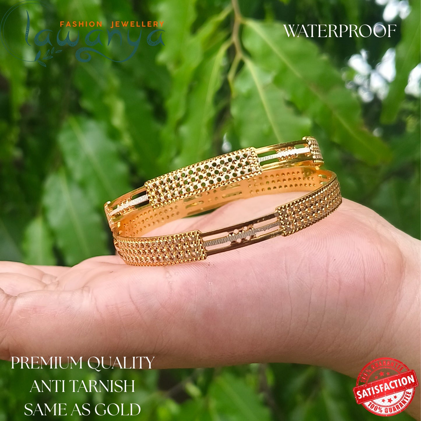 Royal Look Designer Bangles – Sweatproof & Durable