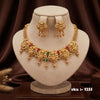 Lakshmi Temple Gold-Plated Necklace Set | SKU 1255