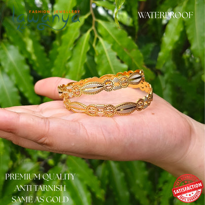 Premium Waterproof Designer Bangles – Anti Tarnish & Stylish Look