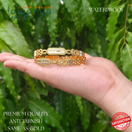 Anti-Tarnish Gold Finish Bangles – Perfect for Daily Use