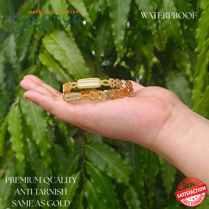 Anti-Tarnish Gold Finish Bangles – Perfect for Daily Use