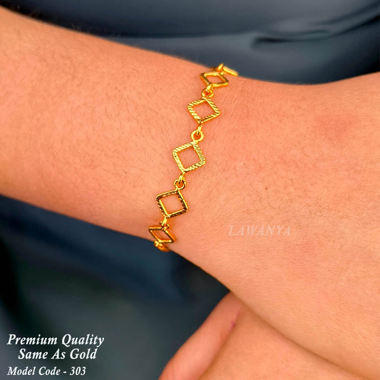 Timeless Gold-Plated Bracelet – Anti-Tarnish & Adjustable