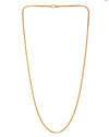 Royal 18-Inch High-polished Gold-Plated Chain – Lightweight Elegance for Everyday Glam 841