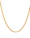 Royal 18-Inch High-polished Gold-Plated Chain – Lightweight Elegance for Everyday Glam 841