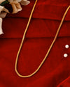 Royal 18-Inch High-polished Gold-Plated Chain – Lightweight Elegance for Everyday Glam 841