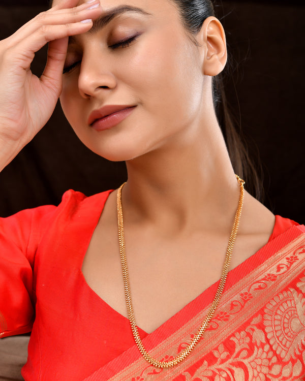 24 Inches One Gram Plated - Real Gold Model Chain 815