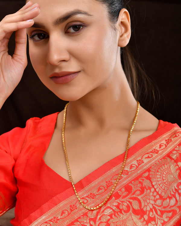 24 Inches Gold Plated Chain Premium Quality 810