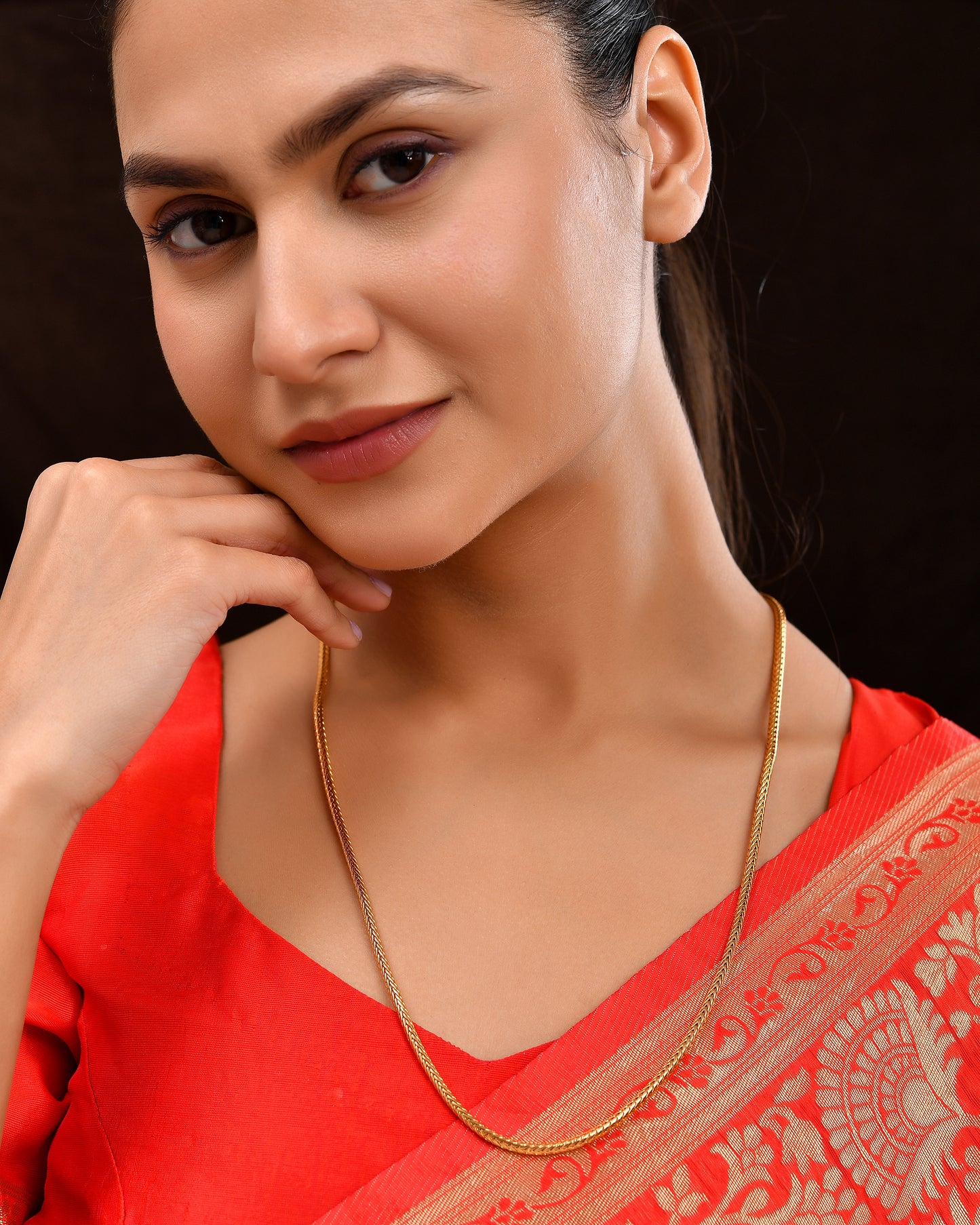 24 Inches SP Kodi Chain - One Gram Gold Plated 806