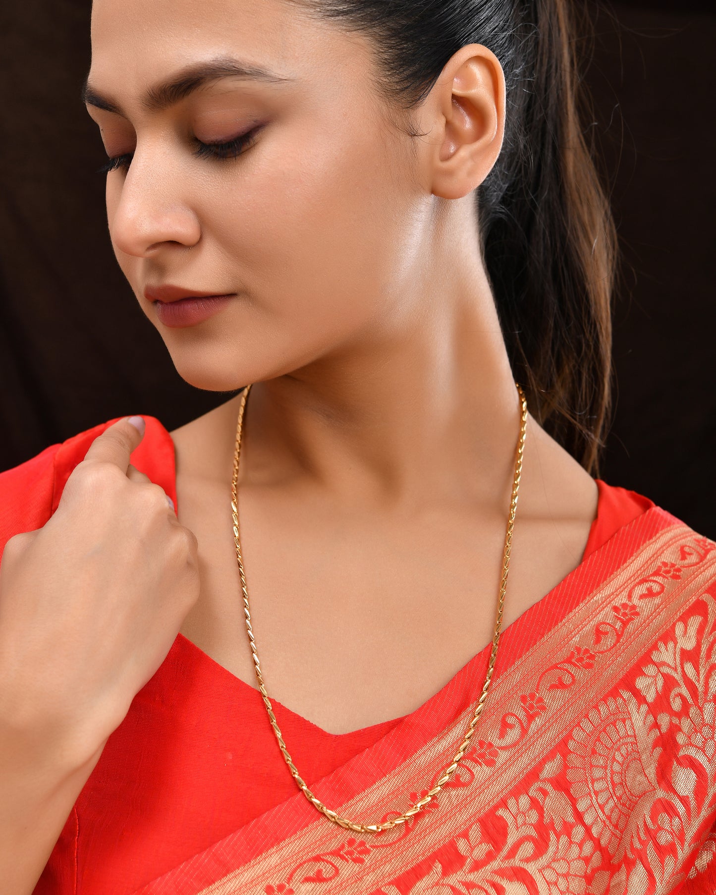 24 Inches Gold Plated Chain 805