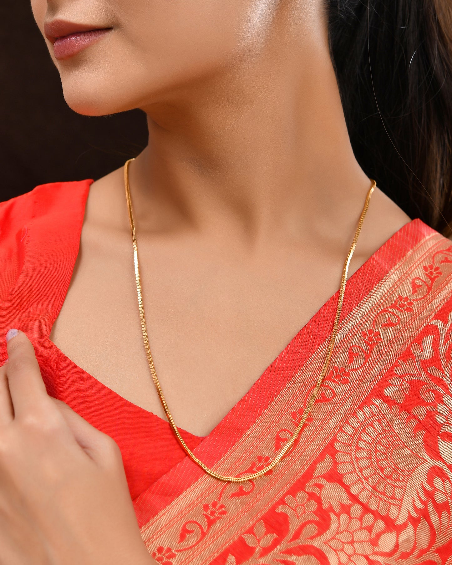 24 Inches One Gram Gold Plated Chain