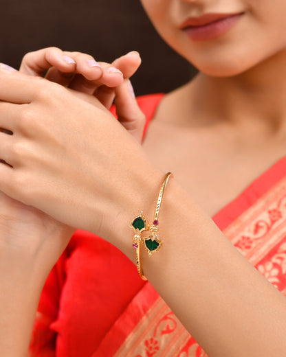 Adjustable Palakka Bracelet - One Gram Plated