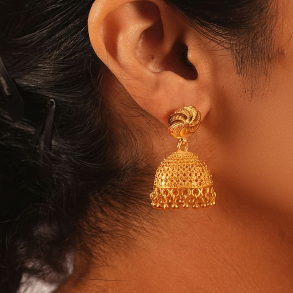 Gold Plated Jumka Earrings