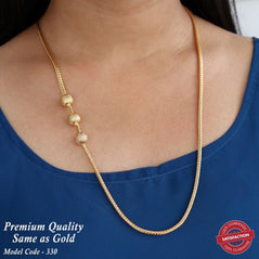 24 Inches Gold Ball Mope Chain - One Gram Plating