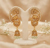 Royal Peacock Kundan Ear Cuff Jhumka Earrings – Antique