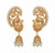 Royal Peacock Kundan Ear Cuff Jhumka Earrings – Antique