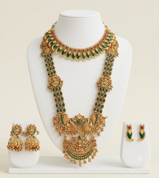 Lakshmi Temple Bridal Combo Set