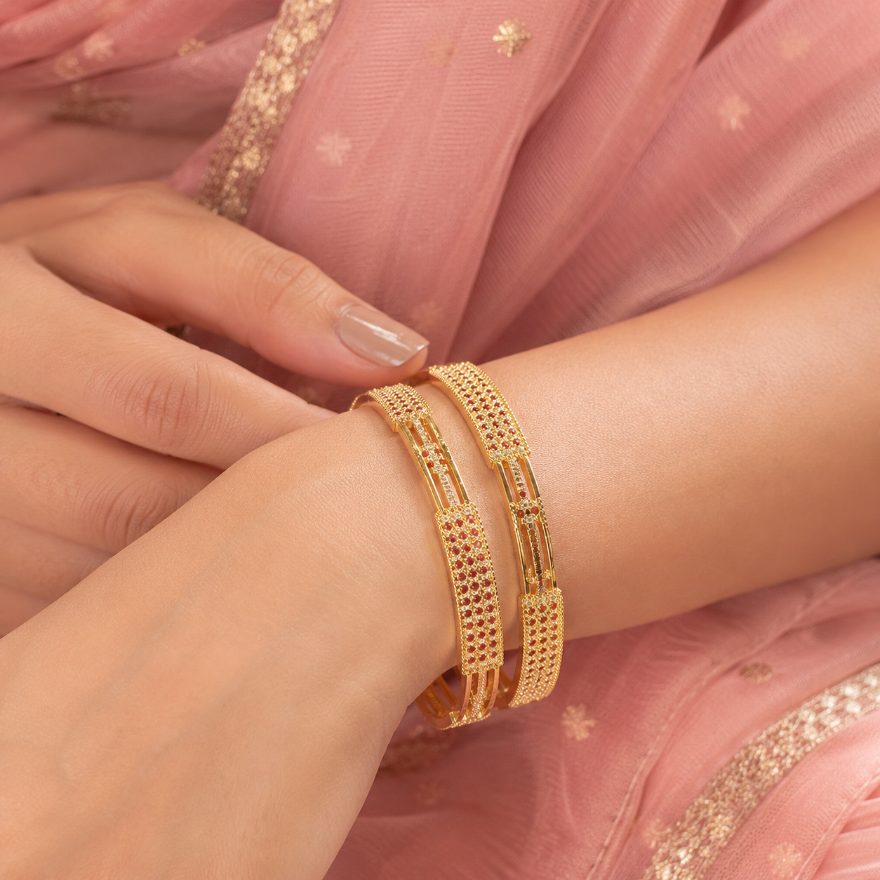 Maharani Style Designer Bangles sku 1004