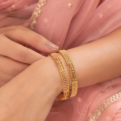 Maharani Style Designer Bangles sku 1004