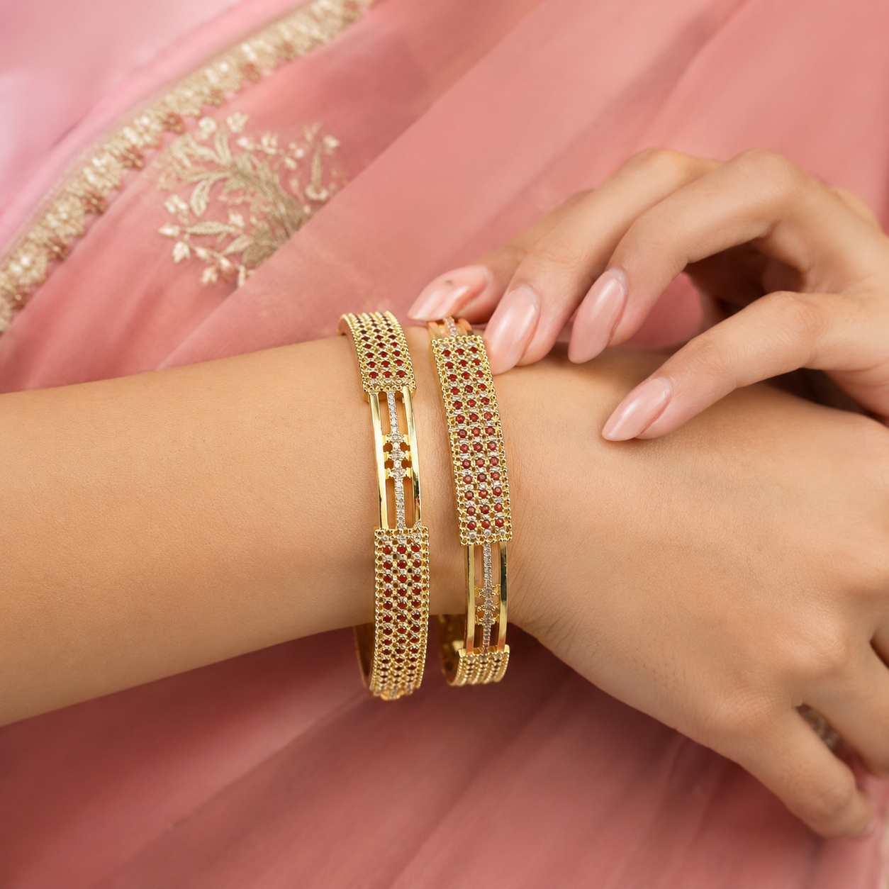 Maharani Style Designer Bangles sku 1004
