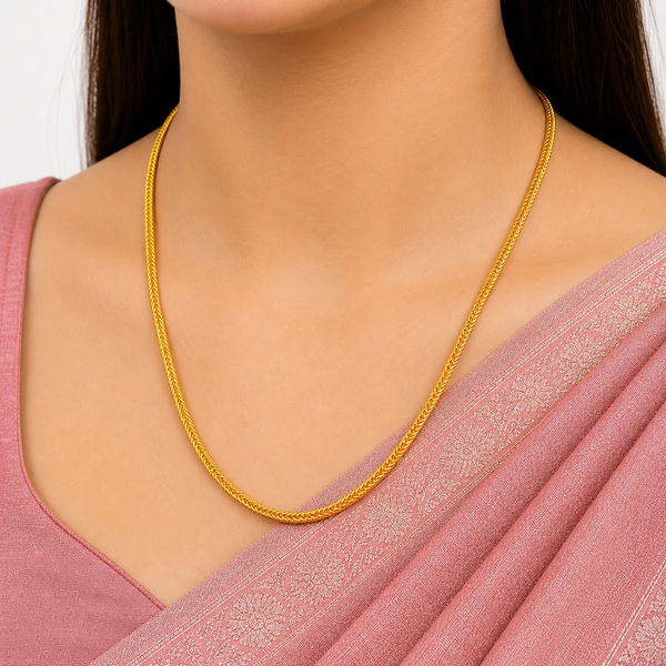 24 Inches Premium Micro Gold Plated Chain sku 609