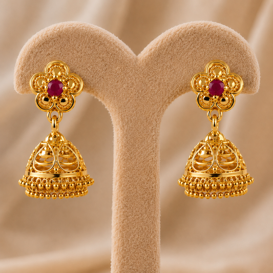 Royal Wedding Collection Anti-Tarnish Jhumkas sku 1535