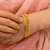Royal Ruby Green Stone Gold Plated Bangles sku 617