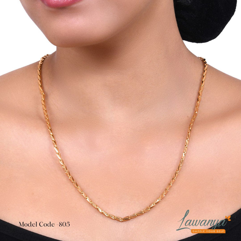 24 Inches Gold Plated Chain